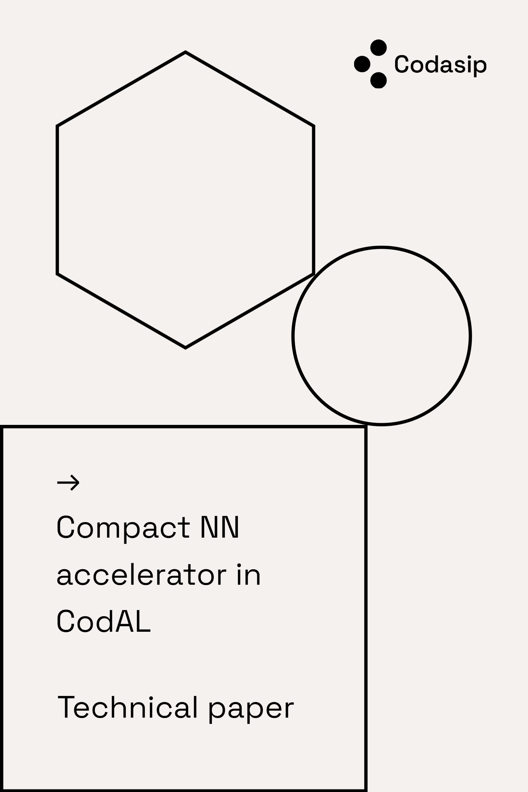 Whitepaper Cover - Compact NN accelerator in CodAL – Technical paper