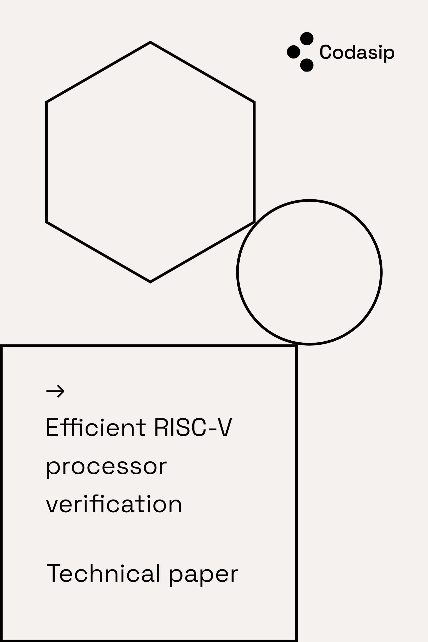 Whitepaper Cover - Efficient verification of RISC-V processors – Technical paper