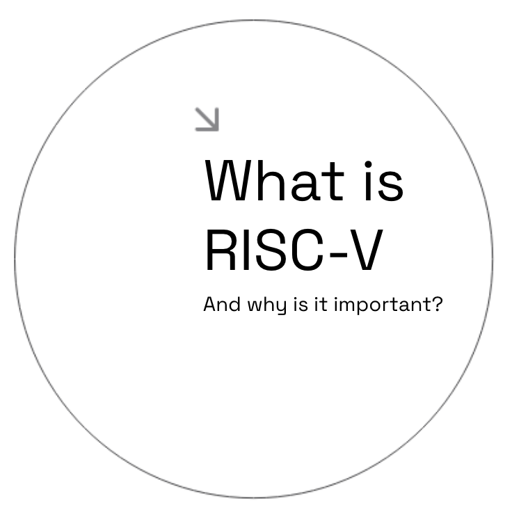 Circle with text: What is RISC-V and why is it important?