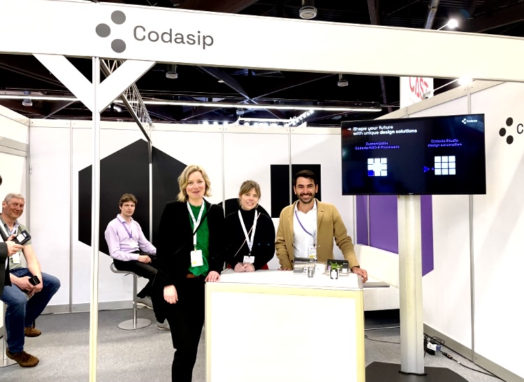 Codasip team at Embedded World, rebranded stand