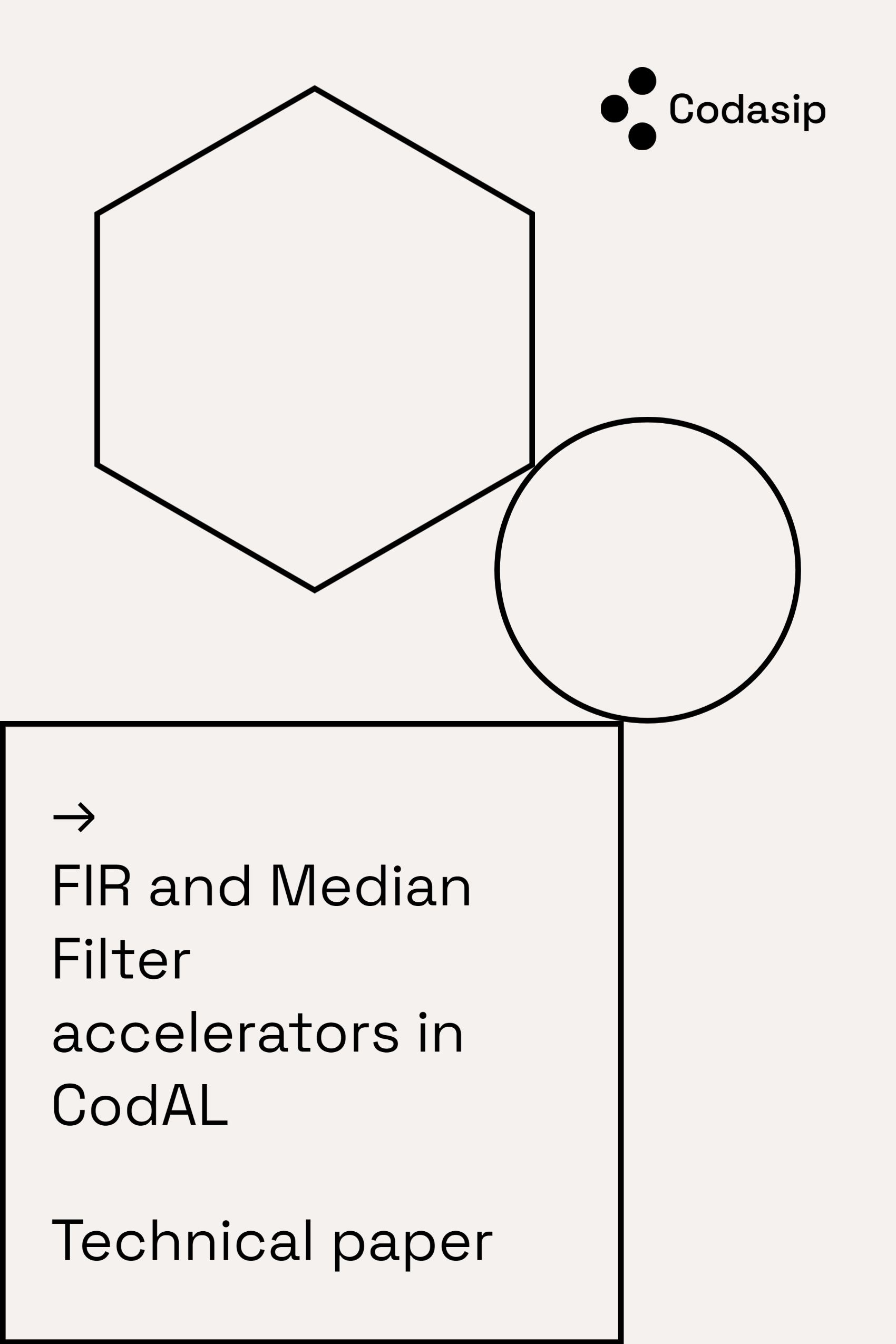 Whitepaper Cover - FIR and Median Filter accelerators in CodAL – Technical paper