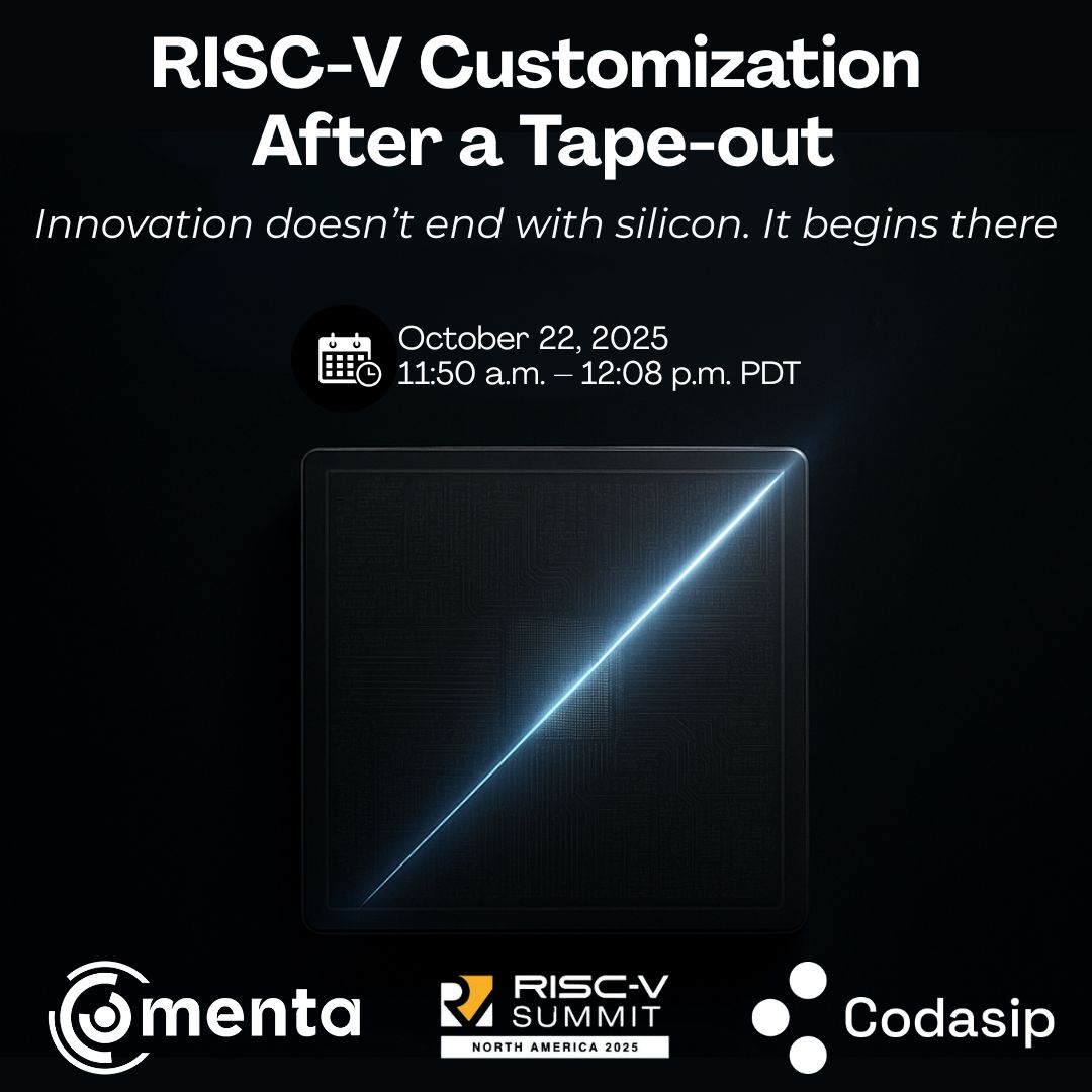 Codasip Menta RISC-V Summit NA 2025 presentation