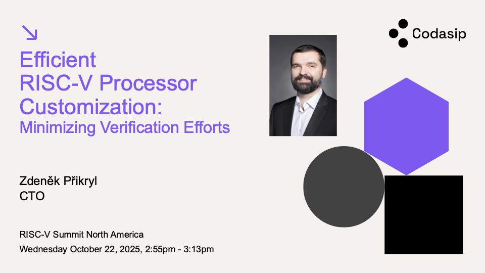 Codasip presentation RISC-V Summit North America 2025