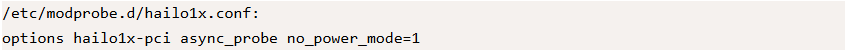 kernel module options