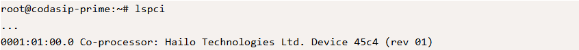 lspci result